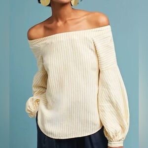 NEW Anthropologie Maeve Off The Shoulder Blouse
